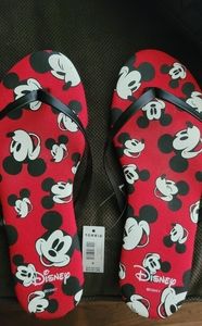 Mickey Mouse flip flops